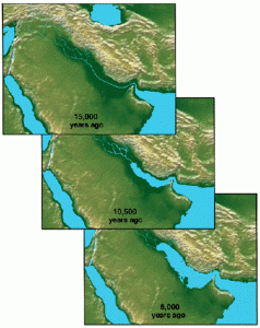 بالا آمدن آب در خلیج فارس به دنبال پایان آخرین یخبندان در هشت هزار سال قبل